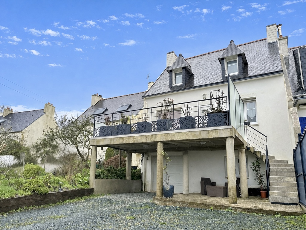 Audierne, Quartier Recherché – Maison & Terrasse Plein Sud Avec Vue Mer