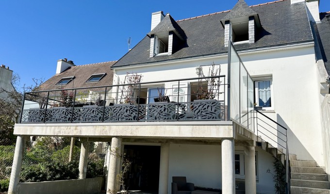 Audierne, Quartier Recherché – Maison & Terrasse Plein Sud Avec Vue Mer