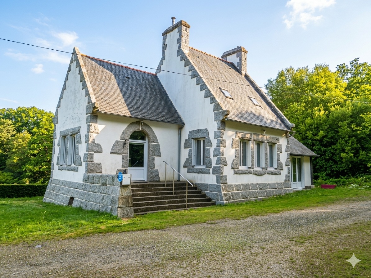 Huelgoat, Maison en Viager occupé – Homme de 82 ans – Bouquet 83 700€ + Rente 104€