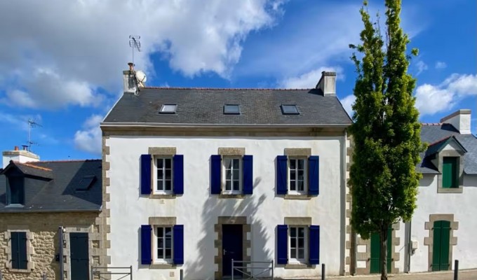 Combrit Sainte-Marine, Vue Mer & Accès Au Port pour Belle Maison de Pêcheur Entièrement Rénovée Avec Jardin
