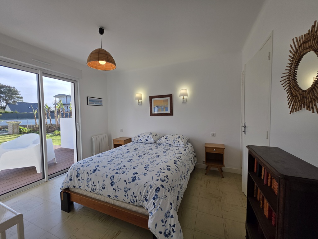 L’île Tudy, La Plage à pied, en fond d’impasse, Belle Maison de Vacances de 4 chambres avec Jardin Clos