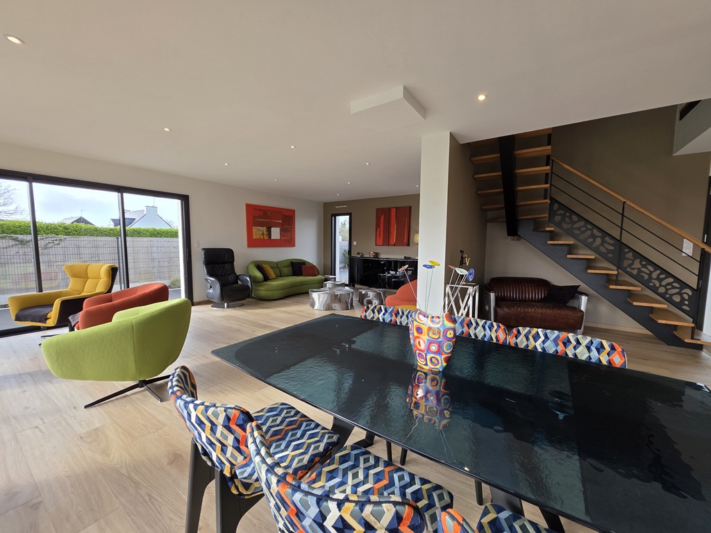 Plobannalec-Lesconil, Maison d’Architecte aux Finitions Haute Coutures Avec Jardin Paysagé de 1000 m²