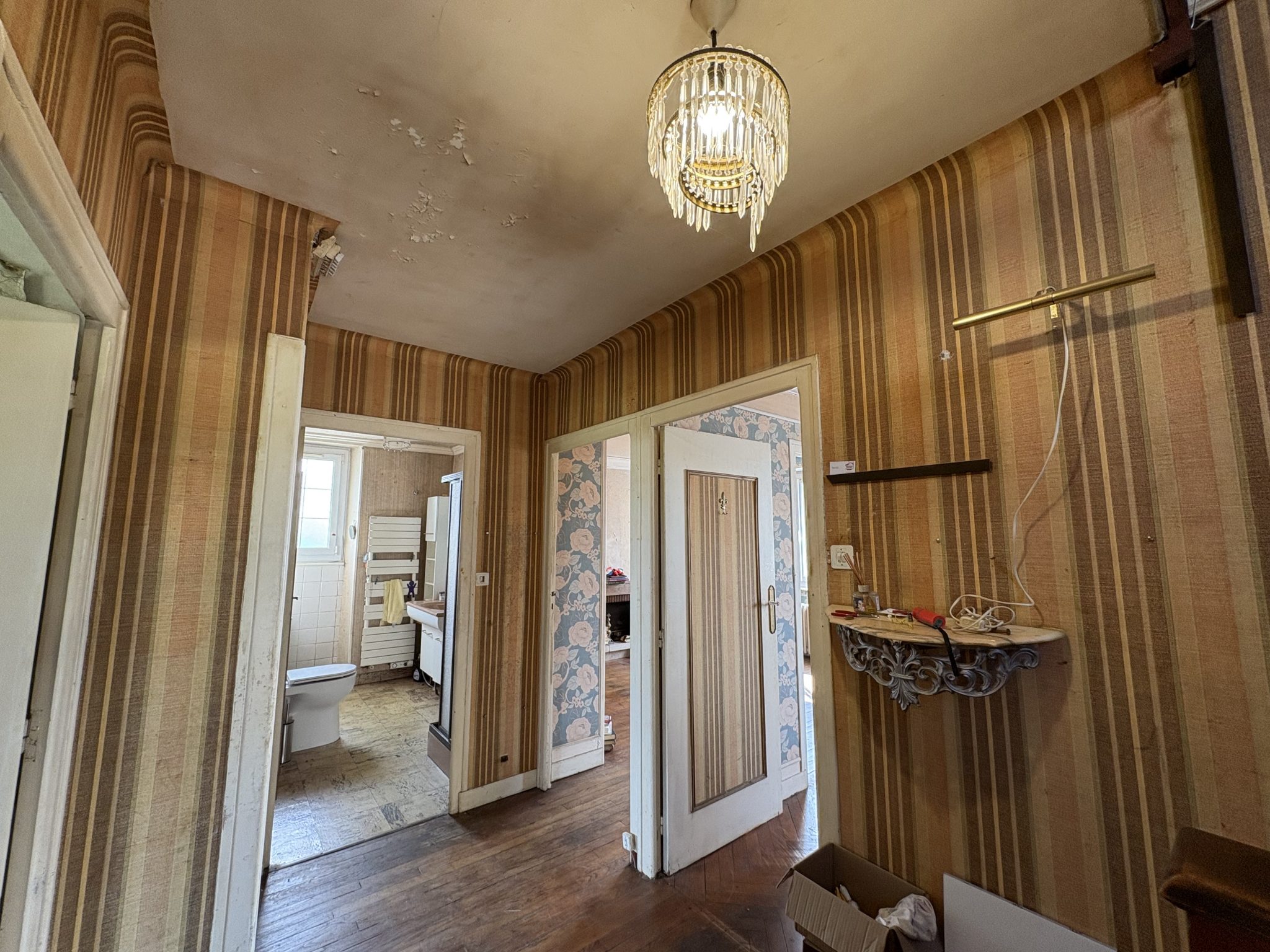 Landudal 10 min de Quimper, Maison Des Années 1950 A Rénover Entièrement Avec Garage & Jardin