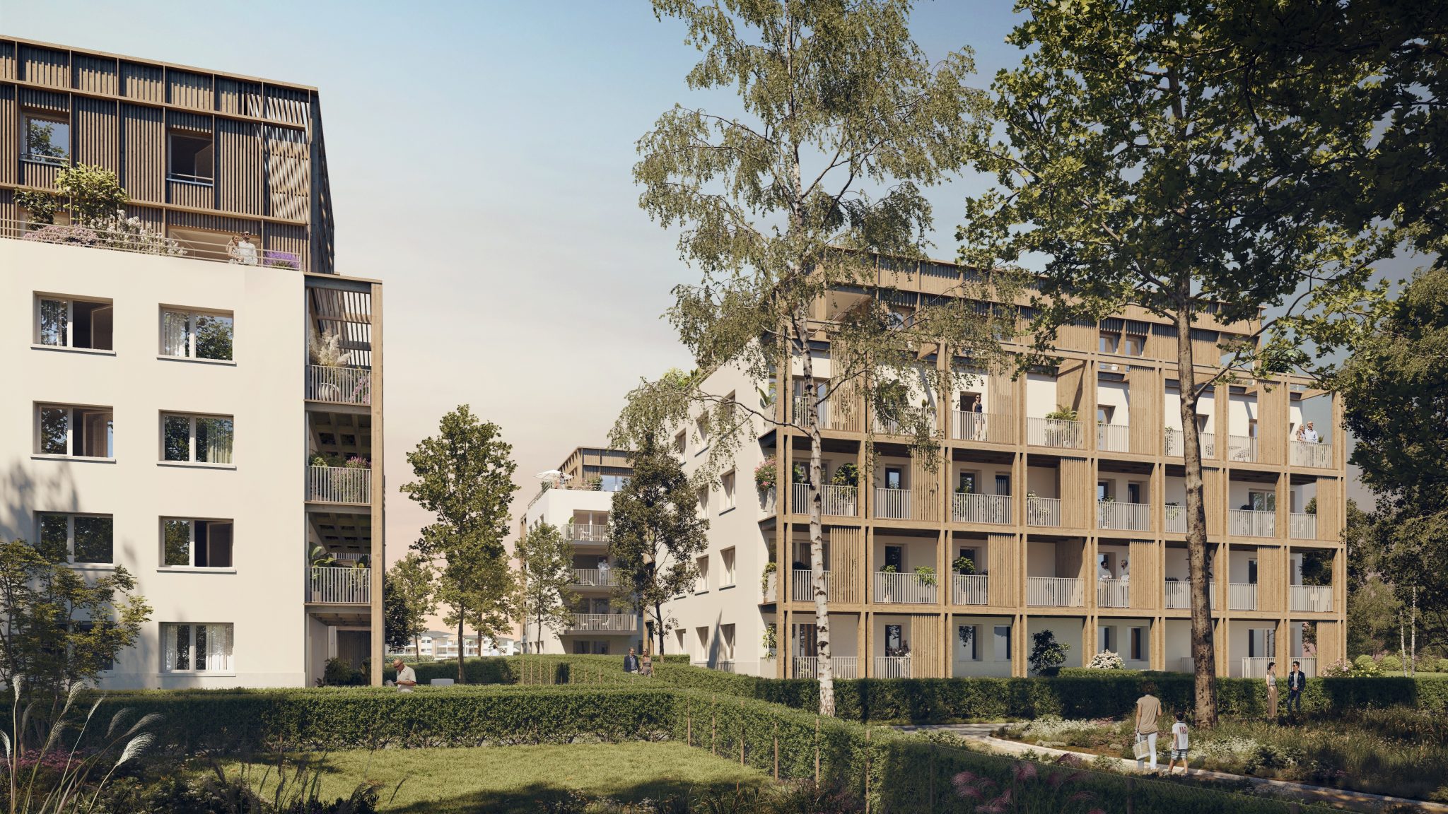 Au cœur du Bondon, Vannes — Lumineux T2 neuf au dernier étage, balcon sud-ouest
