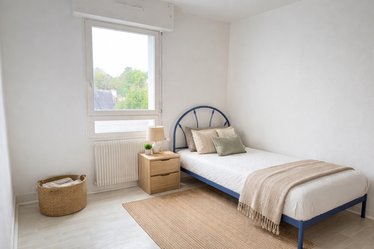 Audierne – Centre-Ville Appartement de 64m² de Plain Pied avec Terrasse Cave & Stationnement