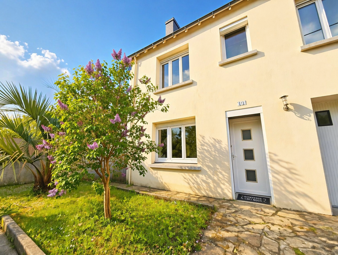 Exclusivité Agence. Quimper Proche Centre Ville. Maison 6 Chambres (128 m2) Garage & Jardin Clos.