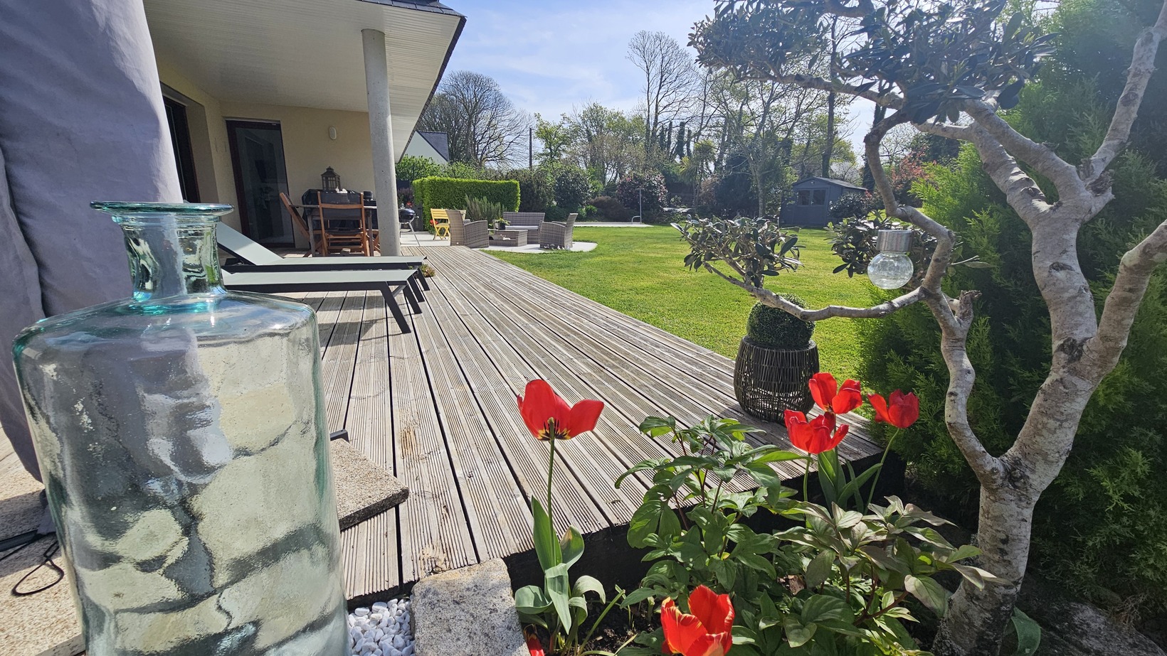 Plogastel-Saint-Germain – L’élégante Plain-pied aux Prestations Soignées à 15 min de Quimper & du Littoral