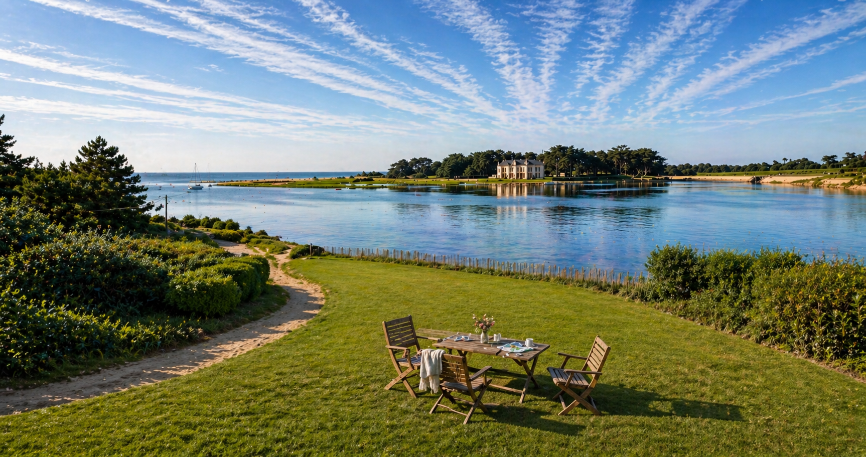 Le Golfe du Morbihan Pour Seul Horizon – Propriété d’Exception de 260m² ” Les Pieds Dans l’Eau”