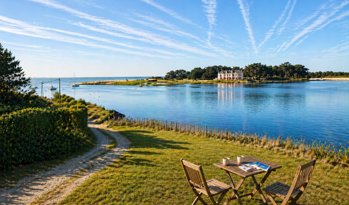 Le Golfe du Morbihan Pour Seul Horizon – Propriété d’Exception de 260m² ” Les Pieds Dans l’Eau”