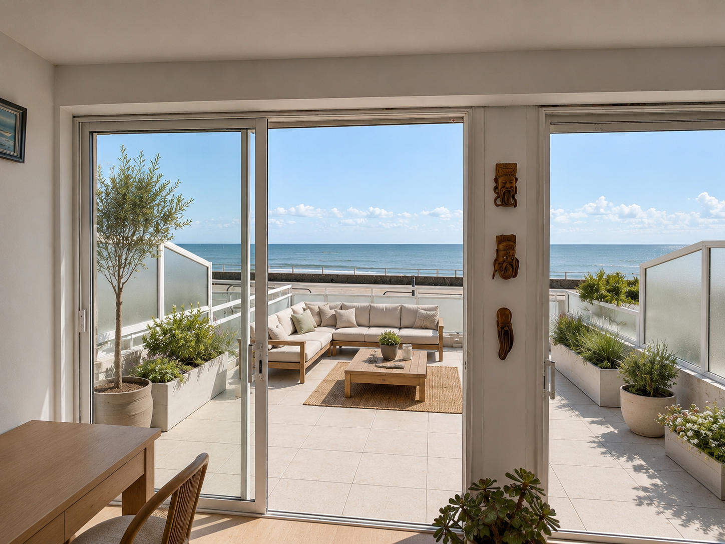 Quiberon – Appartement Face à l’Océan, Terrasse 27m², Parking & Garage Motorisé