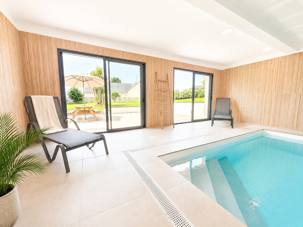 Plouhinec – Luxe & Horizon Bleu – Villa Contemporaine Avec Piscine Intérieure & Vue Mer