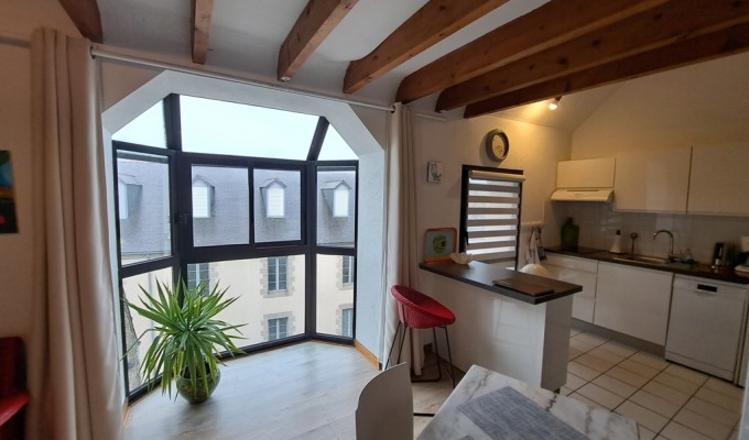 A Louer. Libre le 08/06/2026. Quimper, Quartier Saint-Marc Appartement T2 Duplex Meublé de 43 m²