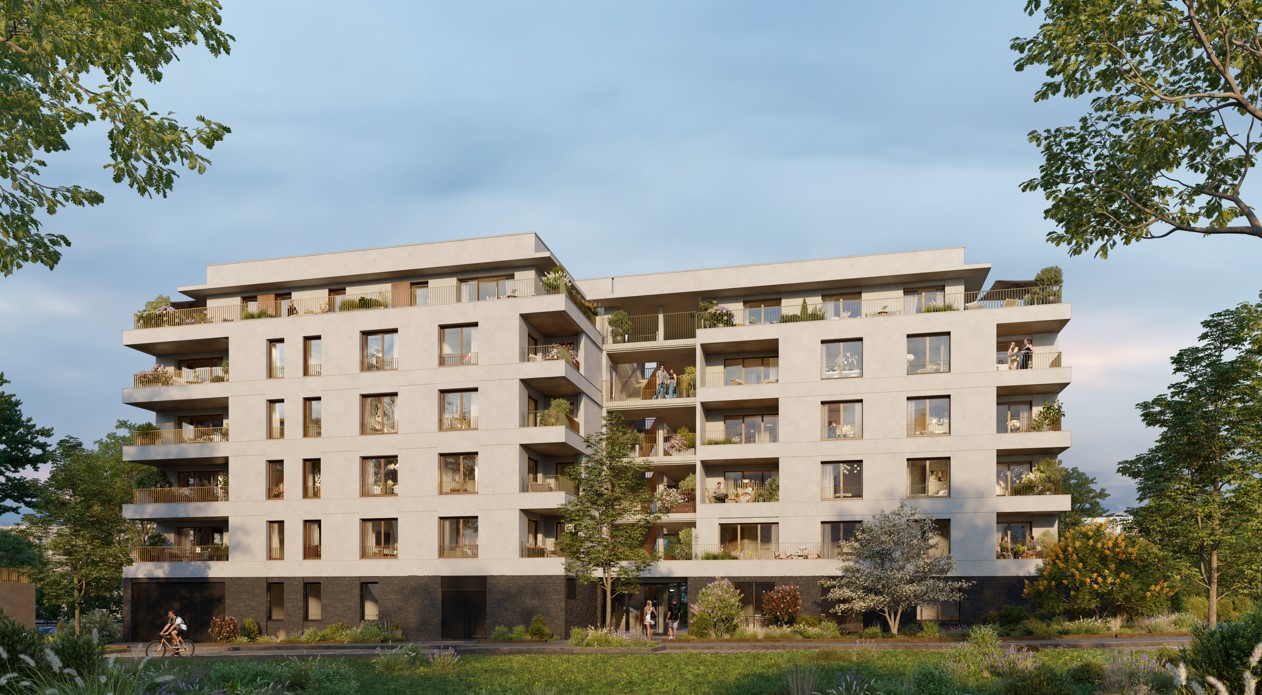Cesson-Sévigné , A 10 mn de Rennes-  Spacieux T2 neuf avec loggia sud-ouest, parking et métro à pied