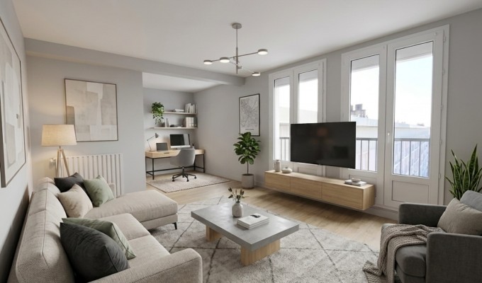 Quimper Prat Maria – Appartement T4 rénové & lumineux avec vue sur l’Odet – Proche Commerces