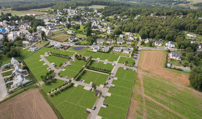 Camors-Terrain Constructible de 399m² Au Coeur D’un Lotissement Résidentiel