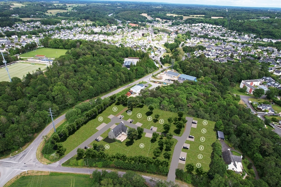 Inzinzac Lochrist- Calme & Proximité du Blavet Pour Ce terrain Viabilisé de 281m²