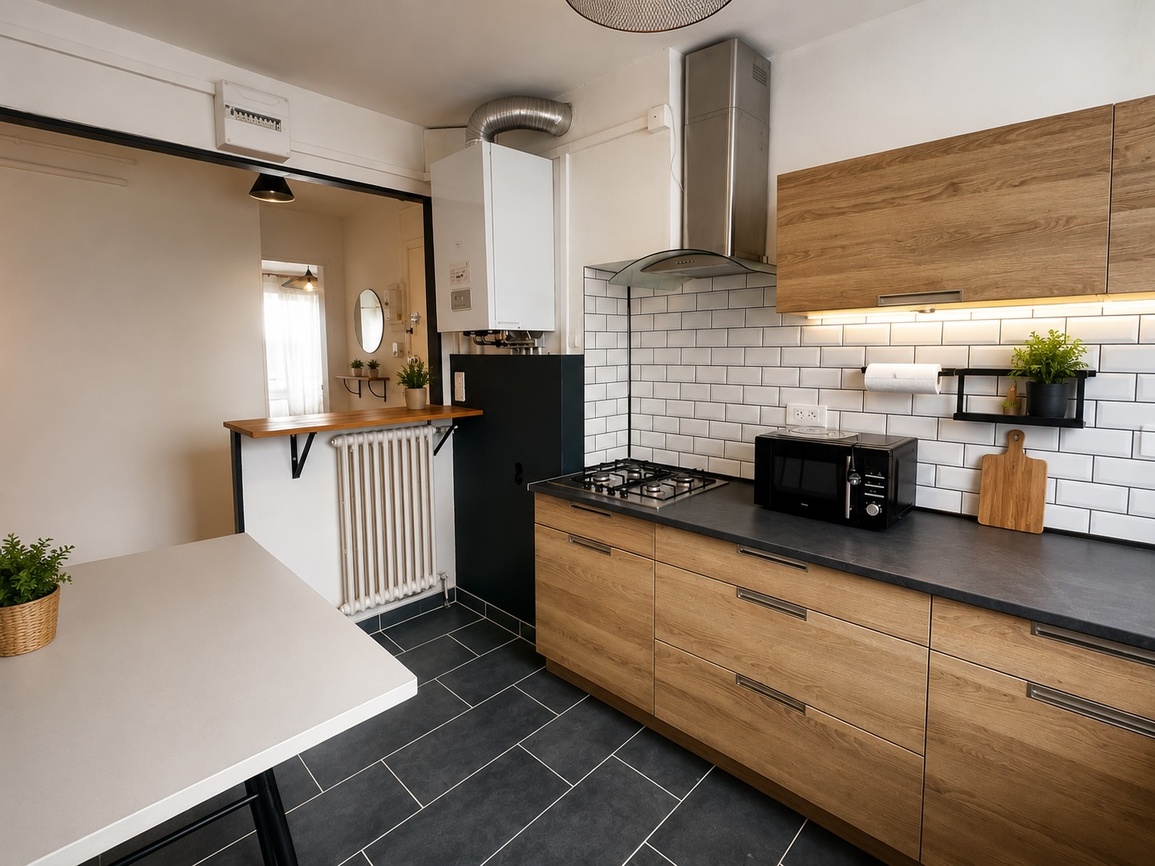 Lorient  – L’Appartement Traversant & Lumineux (57 m²) avec Garage Box, Cave & Parking