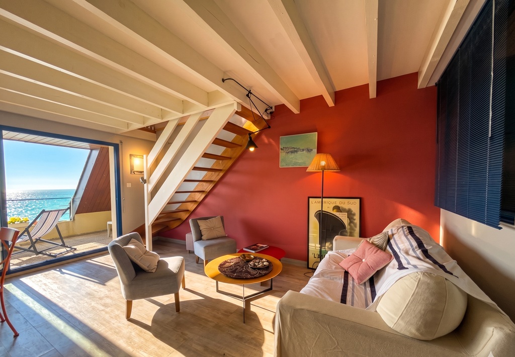 Exclusivité Agence, L’ILE TUDY, à la Pointe, L’appartement T2 Bis avec Vue Mer & Terrasse & Garage