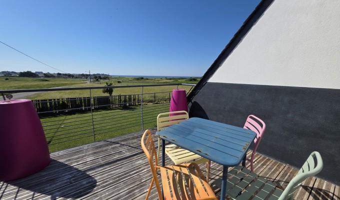 Penmarch, VUE MER de Toutes les Pièces, Maison Contemporaine 4 Chambres Avec Jardin Clos