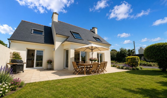 Plouhinec – Vue Mer & Lumineuse Contemporaine Avec Double Garage & Dépendance