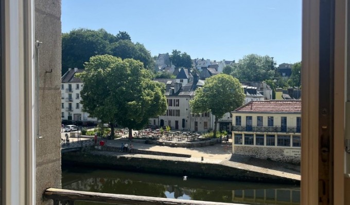 Exclusivité Agence. Quimper Centre L’Elégant Appartement T3 de 70 m² & Sa Vue Exceptionnelle Sur L’Odet.