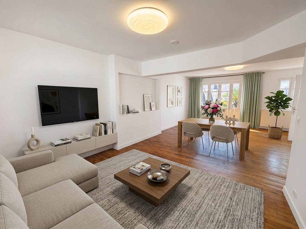A LOUER. Libre Immédiatement. Quimper, Centre-Ville, Appartement T4 de 100 m²