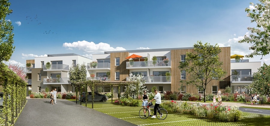 Caudan, à 10min de Lorient, appartement T1 avec balcon et parking