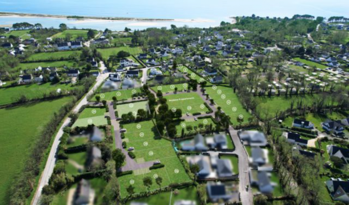 Bénodet à quelques Coups de Pédale Des Plages, Terrain Viabilisé de 502 m2 Dans Cadre Résidentiel
