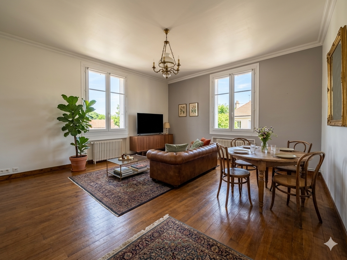 Quimper en Plein Centre ville, Vaste Appartement T3 de 92m² avec Vue Dégagée