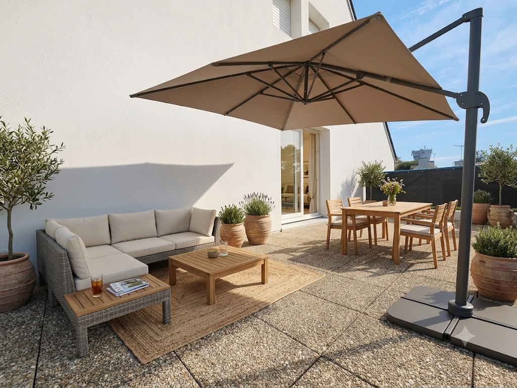 Coup de Coeur à Bénodet –  Superbe T2 Lumineux au Calme avec Grande Terrasse
