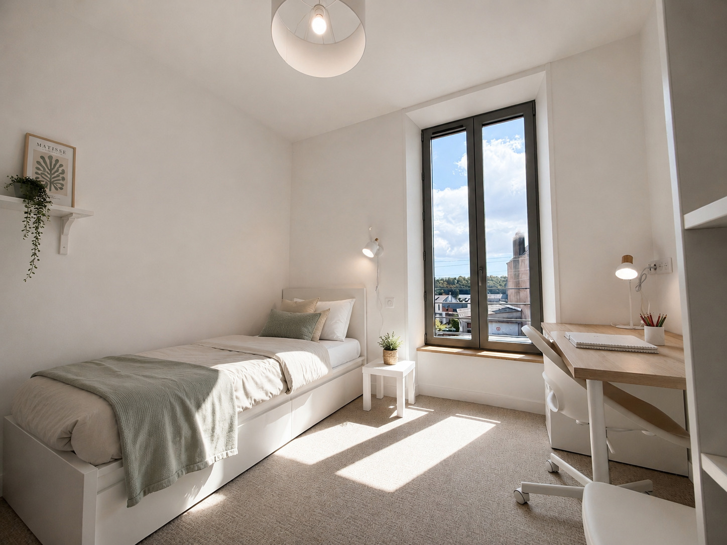 A Louer. Disponible au 1er Septembre 2026. LOCATION MEUBLEE.  Quimper, Maison Rénovée & Réhabilitée en Colocation – 4 Chambres