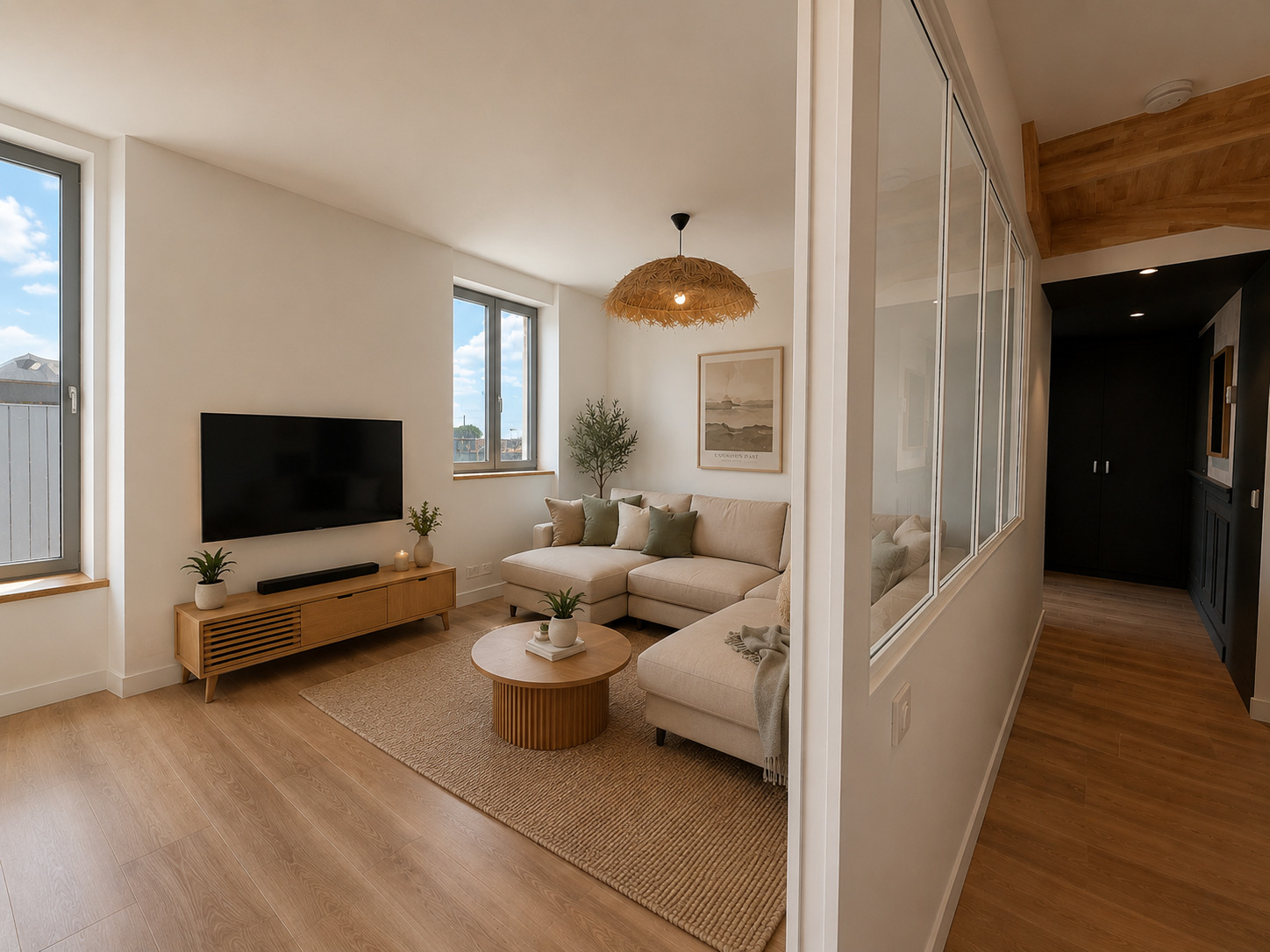 A Louer. Disponible au 1er Septembre 2026. LOCATION MEUBLEE.  Quimper, Maison Rénovée & Réhabilitée en Colocation – 4 Chambres