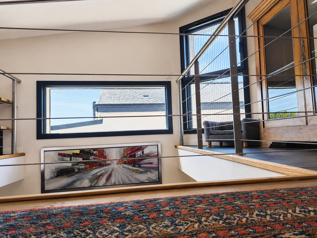 Riantec – Cubique & Chaleureuse Maison Contemporaine de 123m² & Son Jardin Paysagé