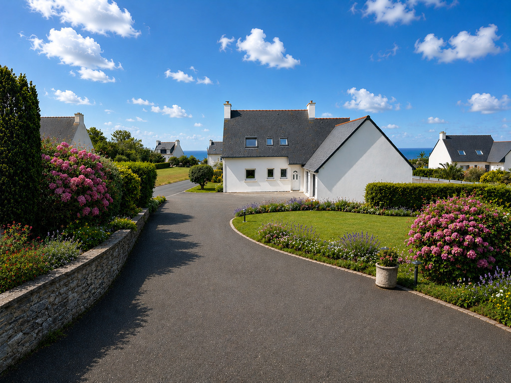 Plouhinec – Vue Mer & Lumineuse Contemporaine Avec Double Garage & Dépendance