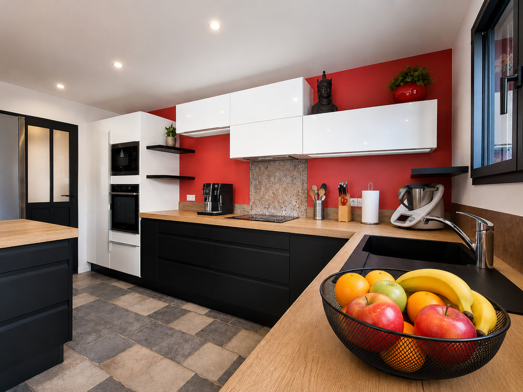 Belz – L’Elégante & Lumineuse Maison d’Architecte Sur Terrain Paysagé de 1300m²