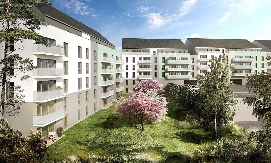 Quimper Kerfeunteun. Résidence Récente & Sécurisée de 2024 Appartement T3 de 64 m² Avec Ascenseur.