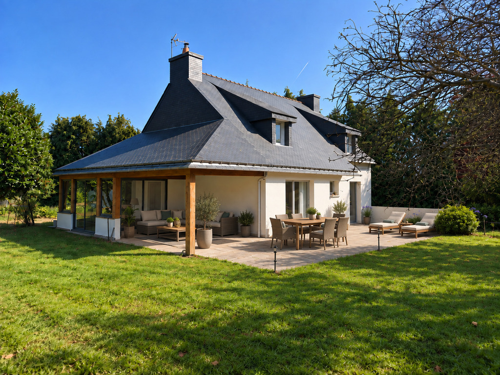 Pluvigner- L’Impeccable Contemporaine de 154m² Sur Son Parc Arboré de 1.1ha