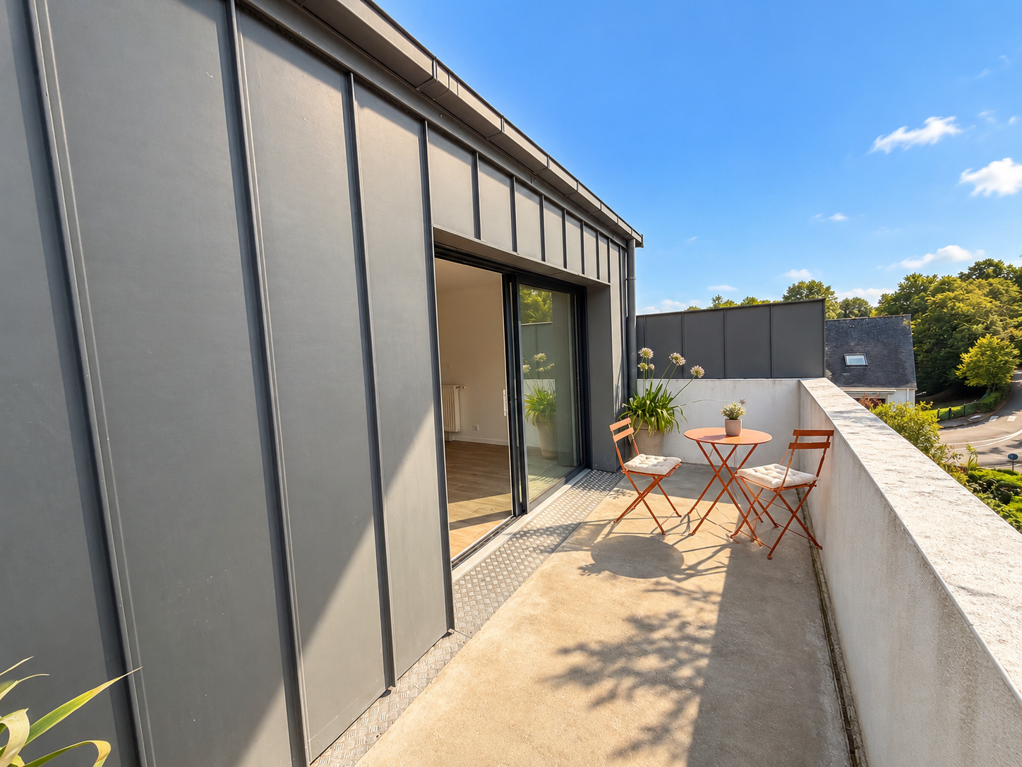 Quimper Centre ville , Résidence de Standing Pour Impeccable Appartement T4 (84m²) Avec Terrasse & Parking