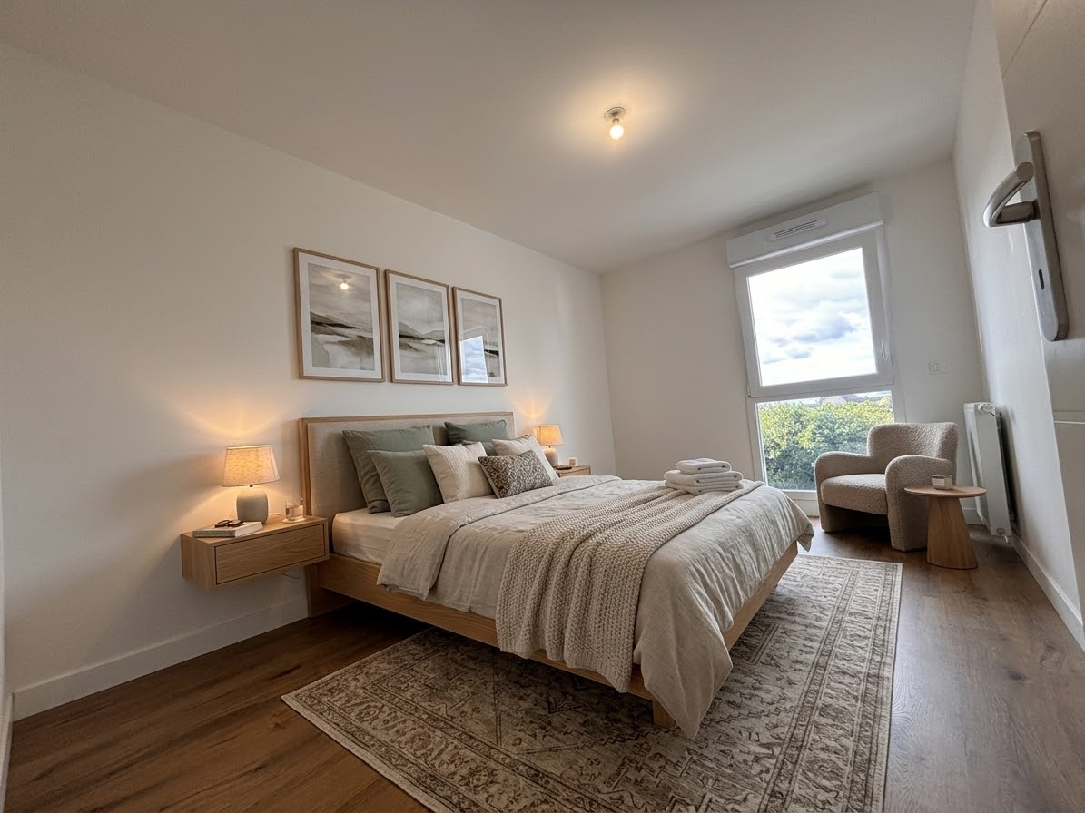 Quimper Kerfeunteun. Résidence Récente & Sécurisée de 2024 Appartement T3 de 64 m² Avec Ascenseur.