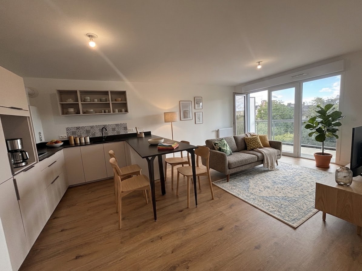 Quimper Kerfeunteun. Résidence Récente & Sécurisée de 2024 Appartement T3 de 64 m² Avec Ascenseur.