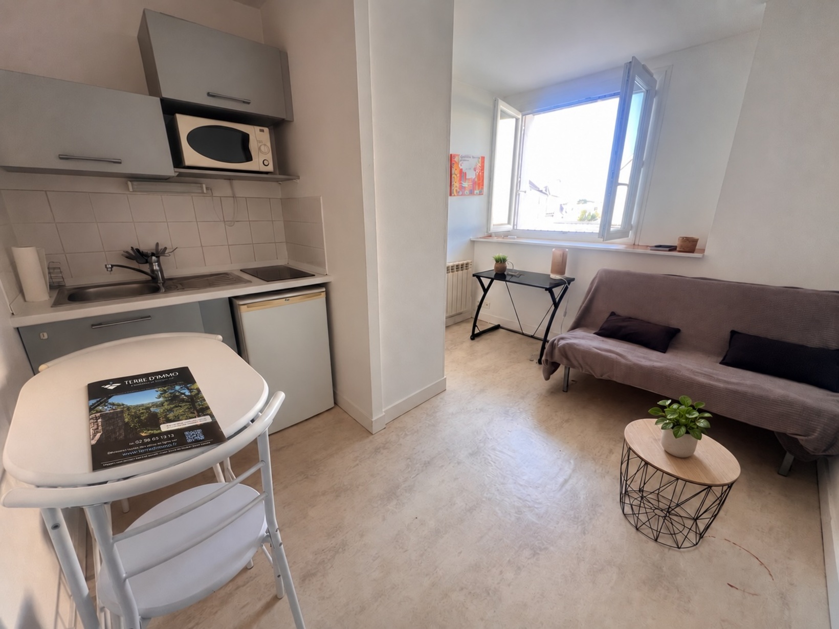 Lorient – Studio 14m2  Meublé Loué & Opportunité D’Investissement