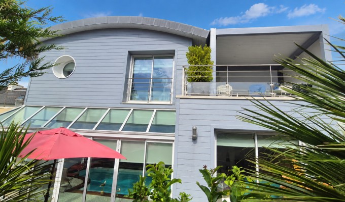 La Foret Fouesnant, en plein Coeur, Magnifique Maison D’Architecte Piscine Intérieure